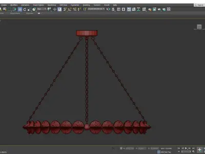 LINDLEY CHANDELIER Low-poly 3D model