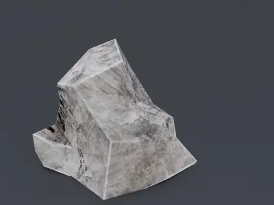 High Quality Rocks Set from Big to Small Game Ready Low Poly Low-poly 3D model