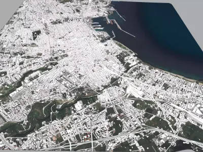 Cityscape Palermo Italy 3D model