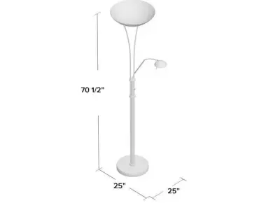 Dorsey Torchiere Floor Lamp 3D model