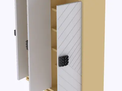 Dollhouse Bedroom wardrobe  multicolor 3D print model
