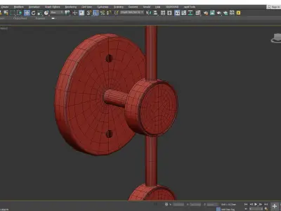 Simone Single Sconce Low-poly 3D model