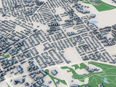 Nanaimo City Canada 3D model