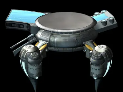 Spaceship - Human Scene 02 3D model
