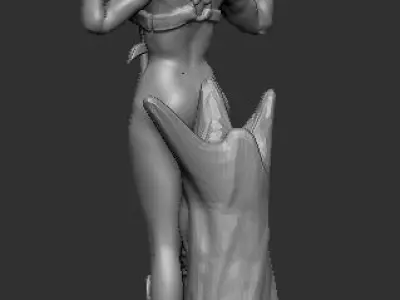sexy warrior 3D print model