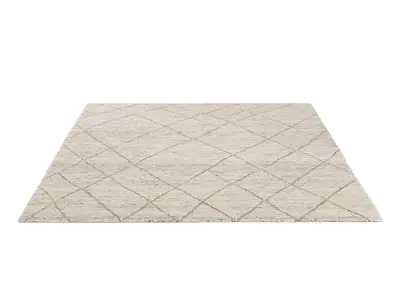 SANTALI JUTE RUG Bleached-Camel 3D model
