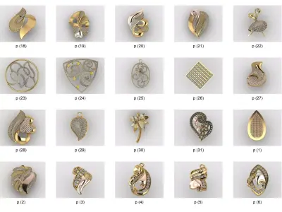 36  LATEST TURKEY DESIGN PENDANT FOR WOMEN 3DM DETAILS 3D print model