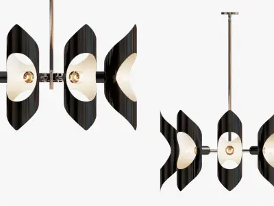 Vickery Chandelier Arteriors 3D model