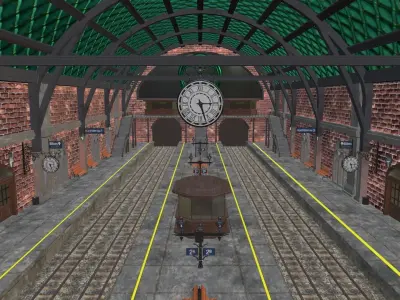 Train Station  3D model