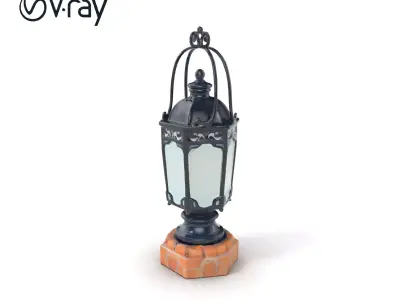 Victorian Lantern Ornate Design model pack Low-poly 3D model