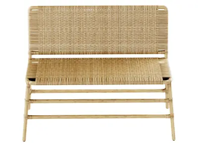 Rattan bench MD45  3D model