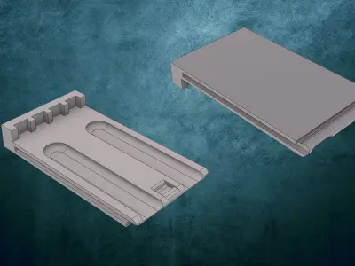 Miele fridge door handle opener plate 3D print model