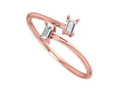 Women Light Weight Band Ring 3D print model 33