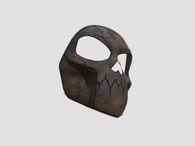 Scifi Skull Mask A03 - Fantasy Character Design Low-poly 3D model