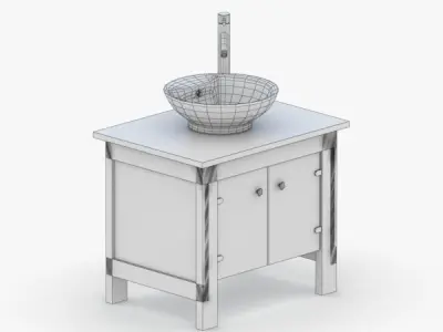 1578 - Sink Low-poly 3D model