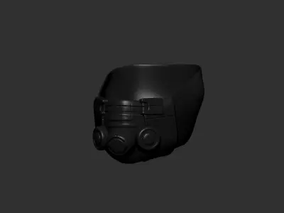 helmet high poly sculpt 3d printable  3D model 82