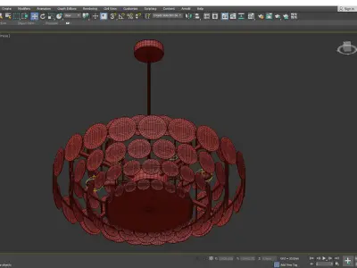 ASOLA chandelier Low-poly 3D model