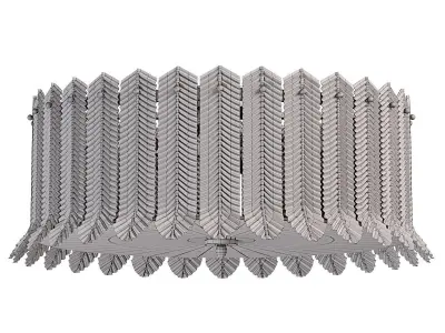 SELVAR CH Ceiling Chandelier Low-poly 3D model