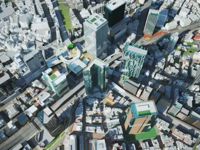 Tokyo City Shibuya 3D model