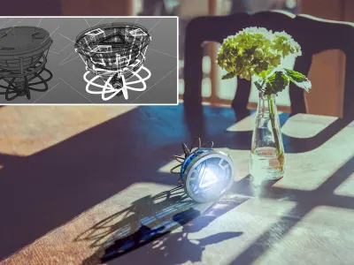 Iron Man science fiction nuclear energy Battery 3D model