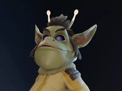 Kragnork Alien Smuggler Low-poly 3D model