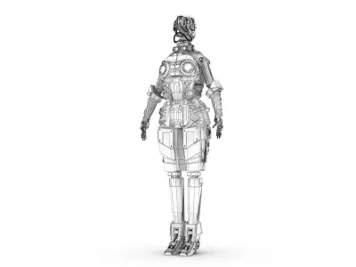 Sci-Fi Female Character 2 3D model