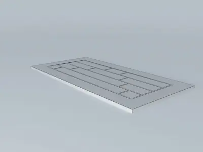 Brown door 3D model