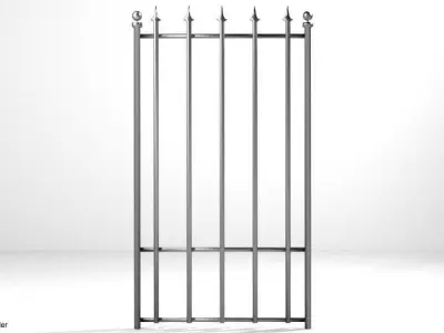 Steel Gate Type 1 3D model