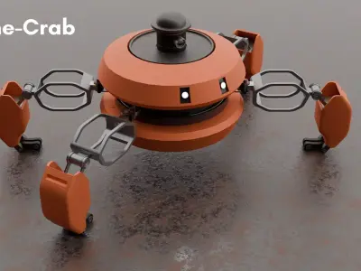 Dron-Crab Robot 3D model