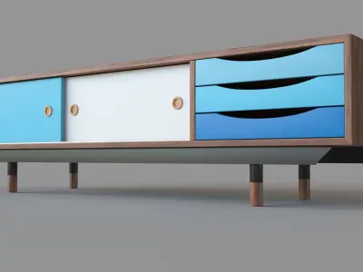 Soren 71 TV Stand 3D model