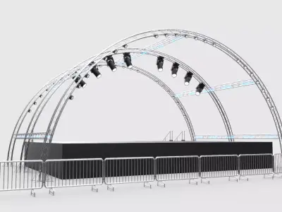 Concert Stage 9 3D model