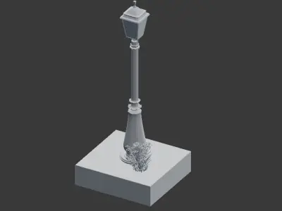Lamppost-Street Light 3D model