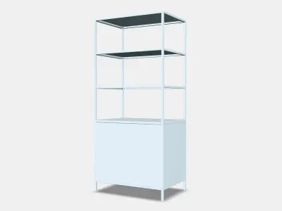 TROTTEN Cabinet with sliding doors 1 Low-poly 3D model