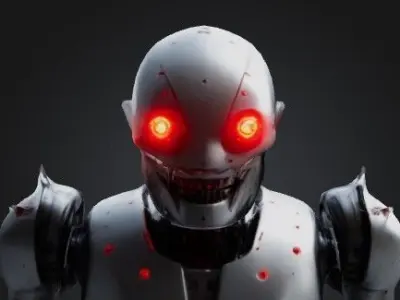 Scary robot 3D model