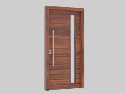 Door Model modern wooden 3D model