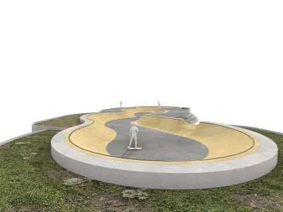 Snake run 01 - Skate Park 3D model