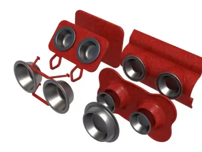 Pets Bowl Set collection 3D model