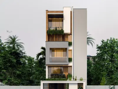 Modern Low Rise Residence 3D model