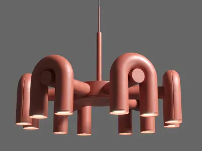 Cirkus Chandelier  Large Low-poly 3D model