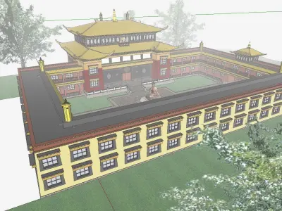 Architecture-Religion-God-Culture-Temple-0259 buddhist temple 3D model