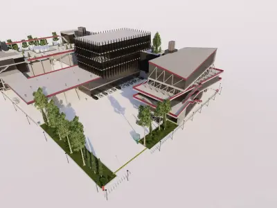 Furniture Academy Project-Museum complex 3D model