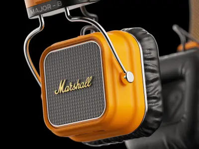 Marshall Headphone Major B Concept  3D model