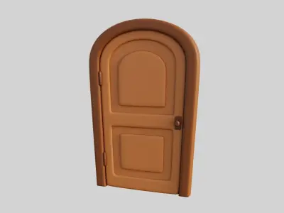 Cartoon Door 9b 3D model