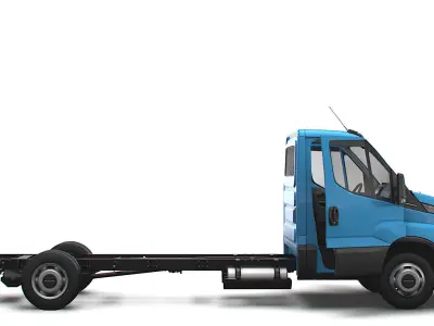 Iveco Daily Single Cab HQ Interior L5 Chassis 2023 3D model