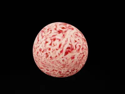 Raw Ground Beef Low-poly 3D model