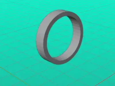 Just Circle Free low-poly 3D model