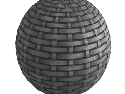 Gray Rattan Material Texture