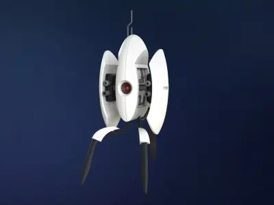 Portal 2 turret assembly 3D print model
