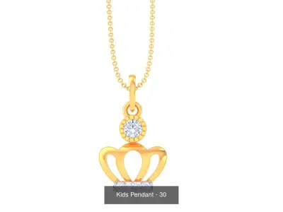 9 Crown Diamond Pendant charms pack