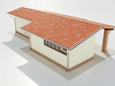 Italian Farm Building - Garage 1 3D model